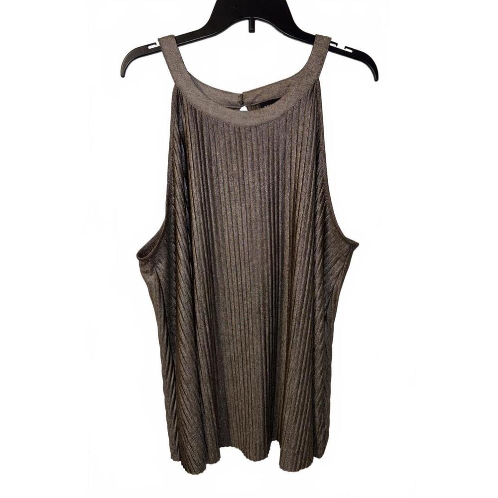 Torrid Metallic Grey Pleated Mini Dress